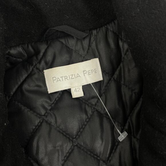 Patrizia Pepe Wool Cashmere Double Breasted Coat Gray Size 42/ S - Picture 9 of 10